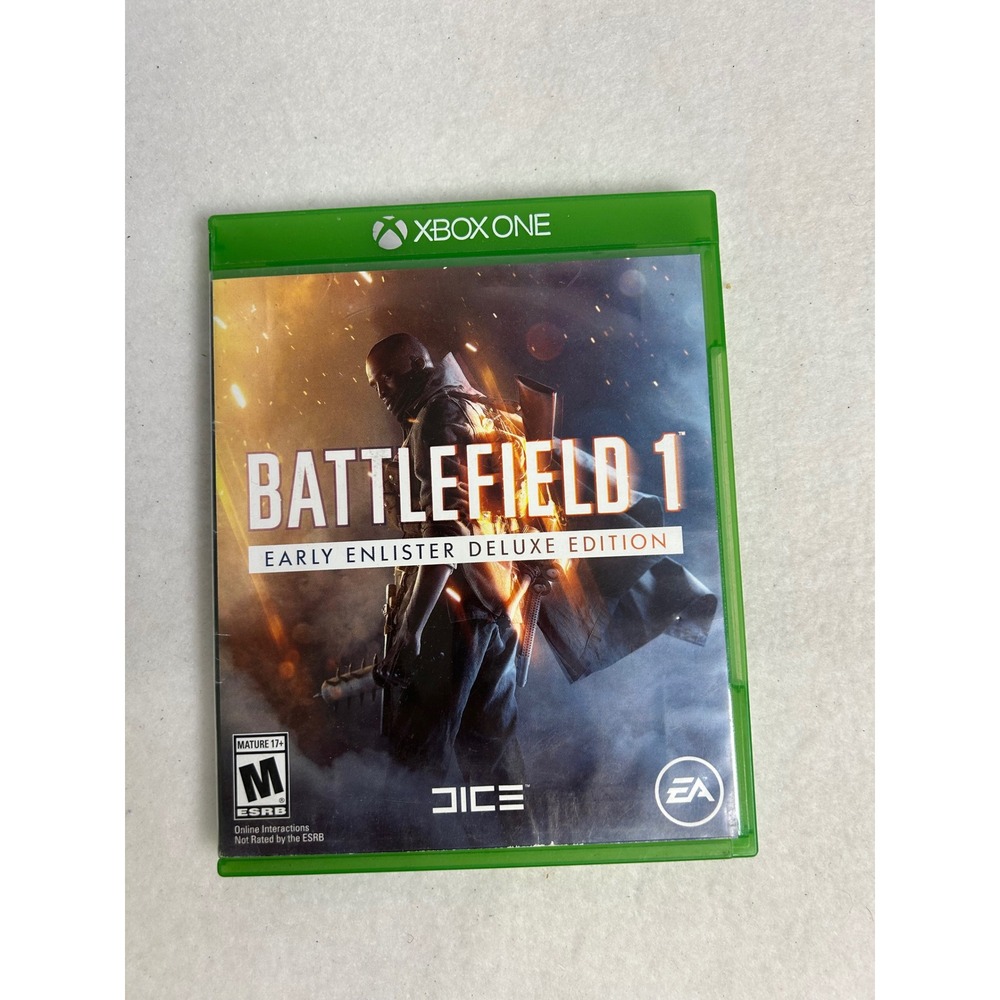 WWI FPS‎ Battlefield 1 Early Enlister Deluxe Edition Xbox One Green Case Shooter
